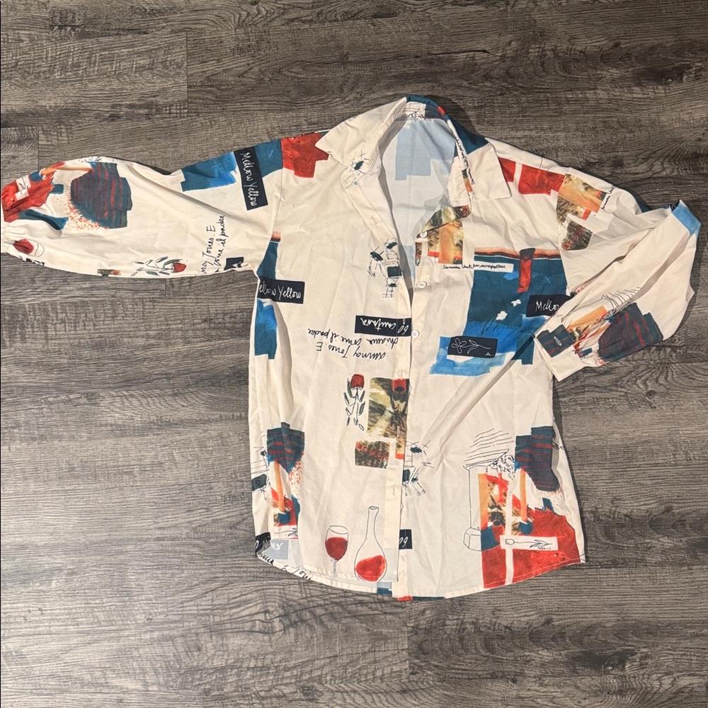 SHEIN Multicolor Graphic Shirt
